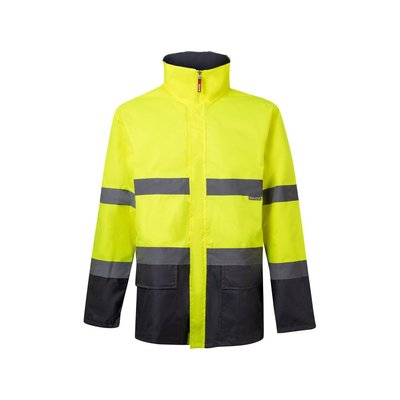 Parka con bandas reflectantes y capucha