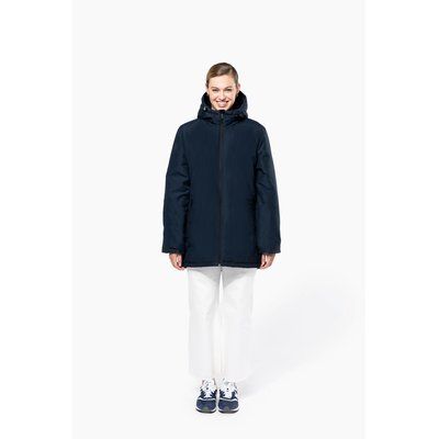 Parka con capucha y tejido hidrófugo