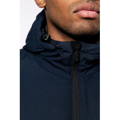 Parka con capucha y tejido hidrófugo