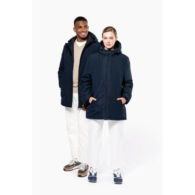 Parka con capucha y tejido hidrófugo