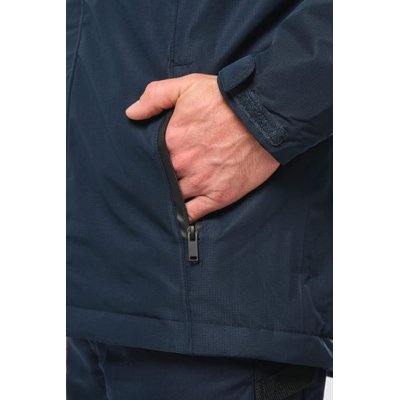 Parka impermeable con capucha y forro polar