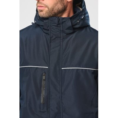 Parka impermeable con capucha y forro polar