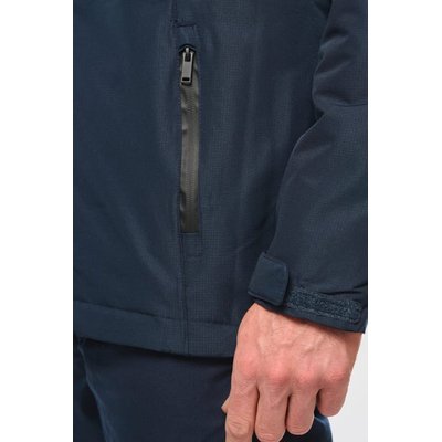 Parka impermeable con capucha y forro polar