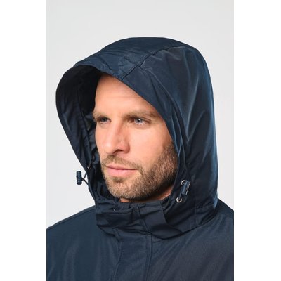 Parka impermeable con capucha y forro polar