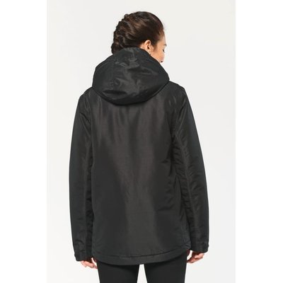 Parka impermeable con capucha y forro polar