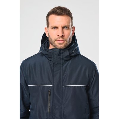 Parka impermeable con capucha y forro polar