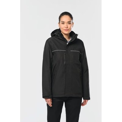 Parka impermeable con capucha y forro polar