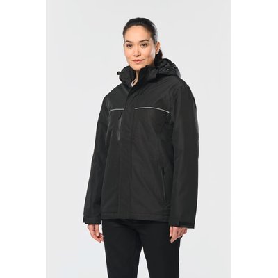 Parka impermeable con capucha y forro polar