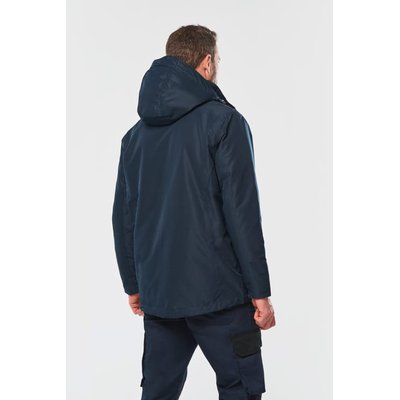 Parka impermeable con capucha y forro polar