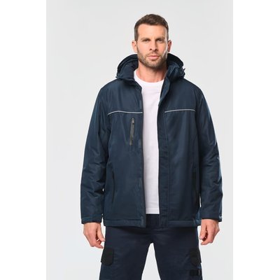 Parka impermeable con capucha y forro polar