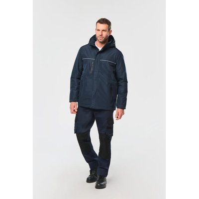 Parka impermeable con capucha y forro polar