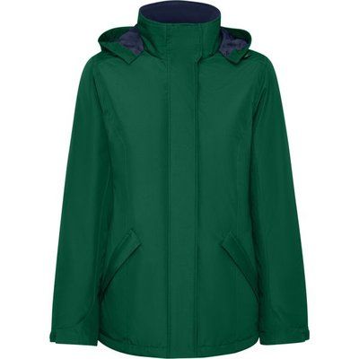 Parka impermeable para mujer Verde Botella L