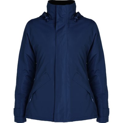 Parka mujer impermeable con capucha y bolsillos Marino S