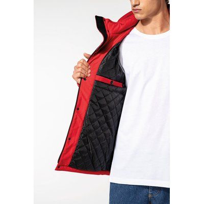 Parka softshell hombre con capucha y bolsillos