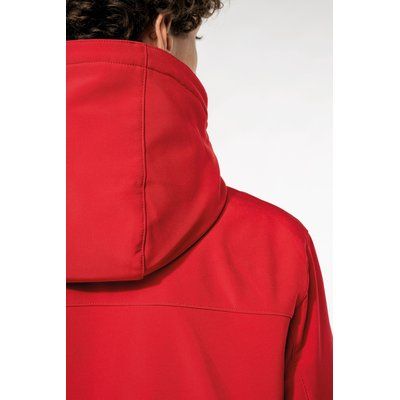 Parka softshell hombre con capucha y bolsillos