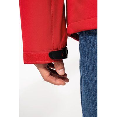 Parka softshell hombre con capucha y bolsillos