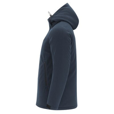 Parka unisex acolchada con capucha ajustable