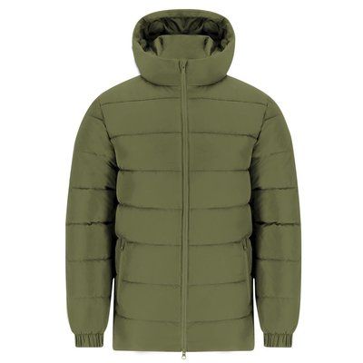 Parka unisex acolchada con capucha fija Vermi S