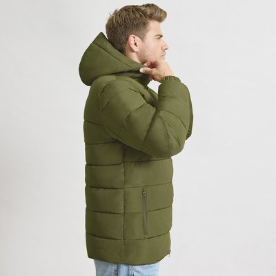 Parka unisex acolchada con capucha fija