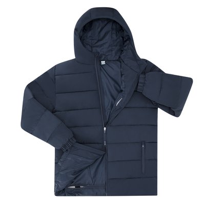 Parka unisex acolchada con capucha fija