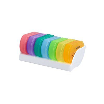 Pastillero semanal con 7 compartimentos