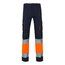 Pantalón elástico con bandas reflectantes Azul Marino 4Xl