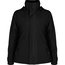Parka mujer impermeable con capucha y bolsillos Negro S