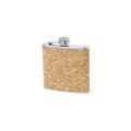 Petaca de corcho natural 170 ml acero inox