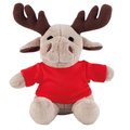 Peluche Reno con Camiseta Rojo