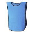 Peto poliéster adulto con ribetes Azul Xl