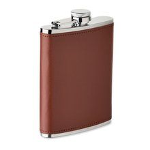 Petaca de acero de 200 ml Marrón