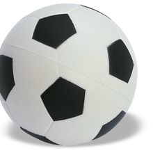 Pelota antiestrés de fútbol Blanco/Negro