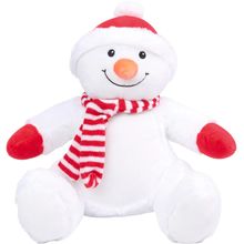 Peluche Muñeco de nieve con cremallera White