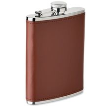 Petaca de acero de 200 ml Marrón