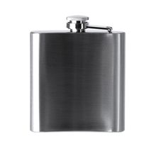 Petaca con cierre antigoteo 175ml Plata