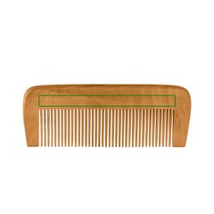 Peine de Madera Natural | Frontal | 100 x 8
