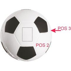 Pelota antiestrés de fútbol | WHITE SEGMENT 1 | 11 x 15