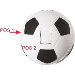 Pelota antiestrés de fútbol | WHITE SEGMENT 3 | 11 x 15