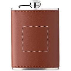 Petaca de acero de 200 ml | Frontal | 50 x 50