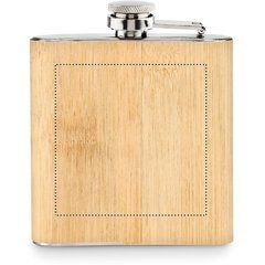 Petaca Ecológica de Bambú 170ml | BACK LASER | 70 x 70