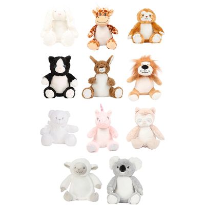 Peluche poliéster con vientre de felpa