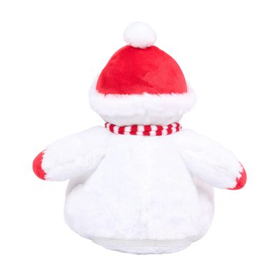 Peluche Muñeco de nieve con cremallera