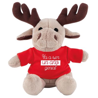 Peluche Reno con Camiseta