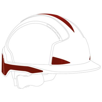 Pegatinas reflectantes para casco Red