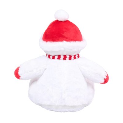 Peluche Muñeco de nieve con cremallera