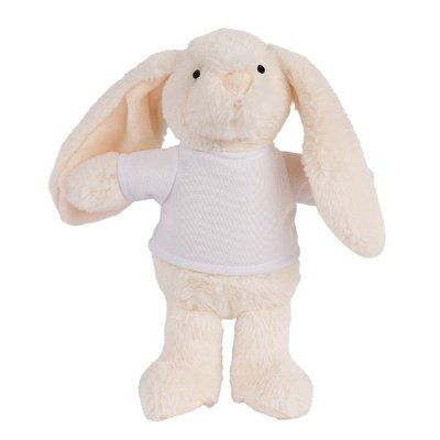 Peluche personalizable en camiseta CONEJO