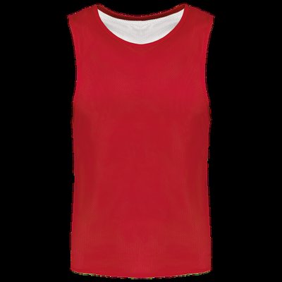 Peto Reversible deportes Sporty Red / White Xxl/3Xl
