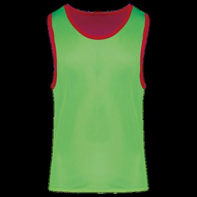 Peto reversible para niños Sporty Red / Fluorescent Green 6/10 ans