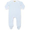 Pijama bebé 100% algodón Pale Blue / White 3/6M