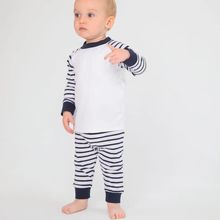 Pijama a rayas para bebé Navy / White 0/6M